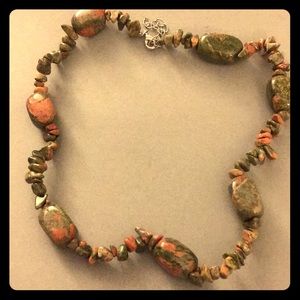 Natural Ukanite Gemstone Crystal Necklace